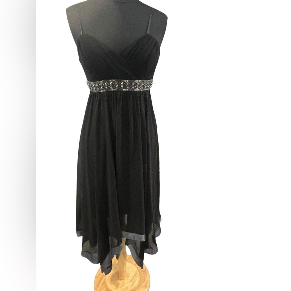 Decode 1.8 Women’s Black Gray Sheath Empire Waist Cocktail Dress-size 8